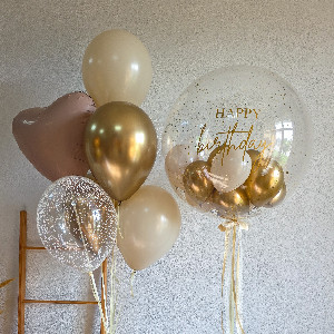 "Cream Bohemia" Balloon Set with delivery Saint Petersburg
