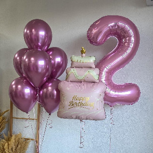 "Sweet Gloss" Balloon Set with delivery Omsk