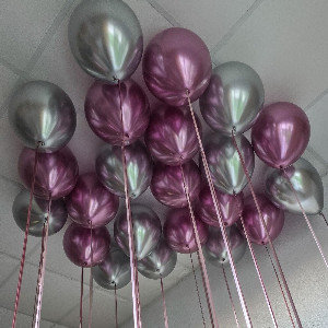 "Shimmering Cascade" Balloon Set with delivery Omsk
