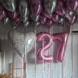 "Diamond Radiance" Balloon Set with delivery Omsk