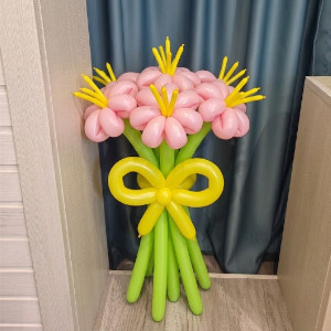 "Pink Summer" Balloon Bouquet with delivery Chelyabinsk