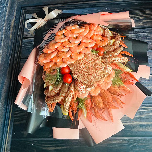 Букет с раками "Морской капитан"