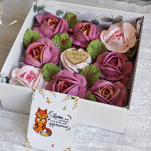 Зефир "Розы для мамы" в коробке