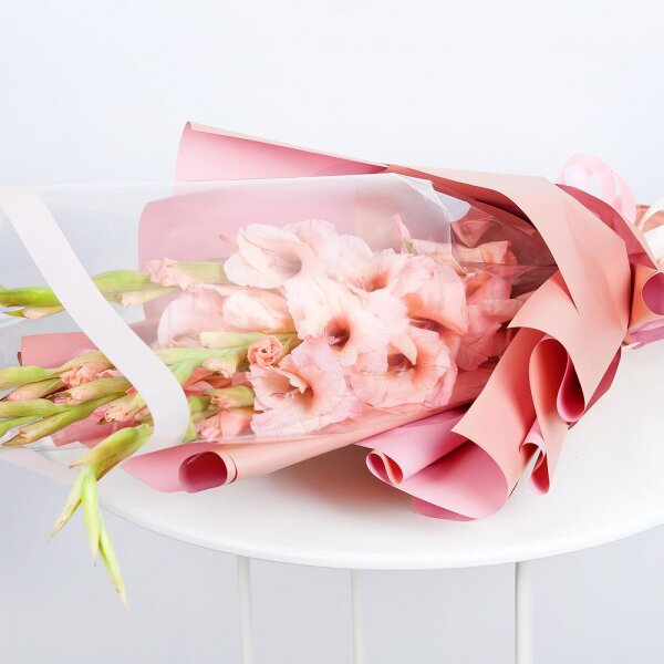 Pink Gladiolus - 11, Wrapping Paper, Ribbon