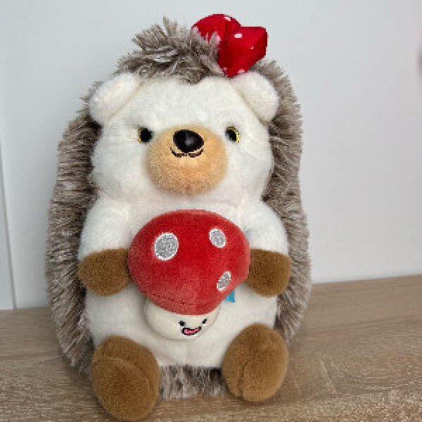 Hedgehog with a mushroom