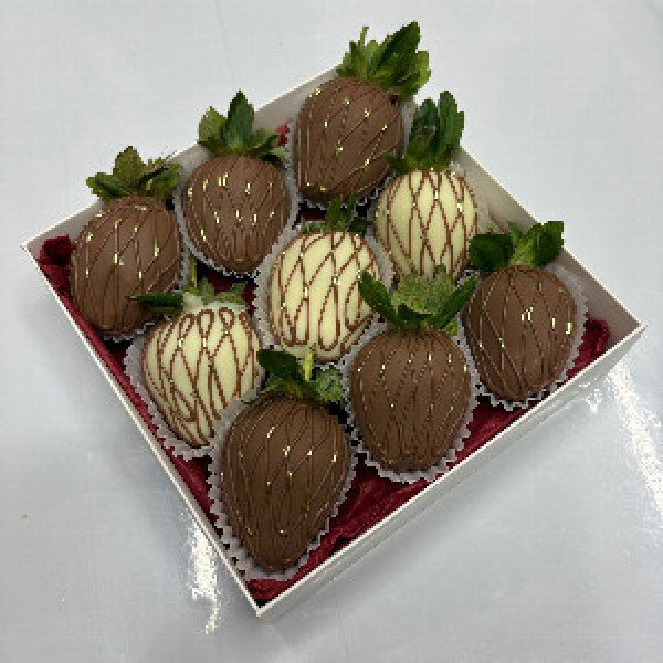 Chocolate-Covered Strawberries "Black and White Cinema"