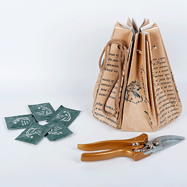 Bouquet care set with an aquabox