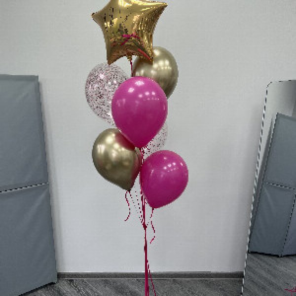 Golden Constellation Balloon Fountain