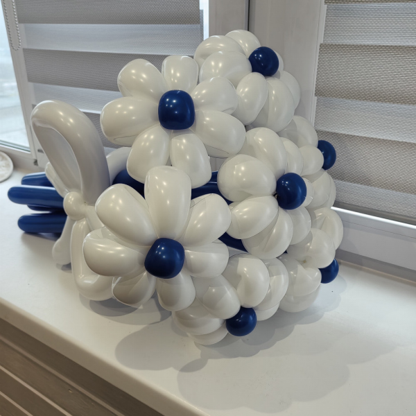 A bouquet of flowers made of balloons called "Heavenly Charm"