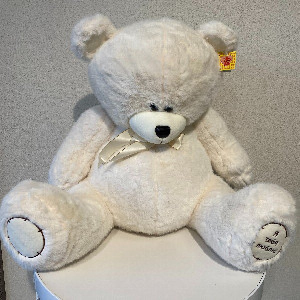 Plush Teddy Bear "Snowy"