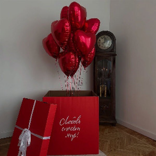 Balloons in a Box "Heartfelt Surprise"