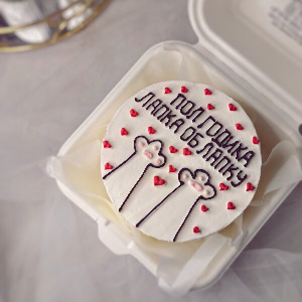 Warm Hugs Anniversary Bento Cake