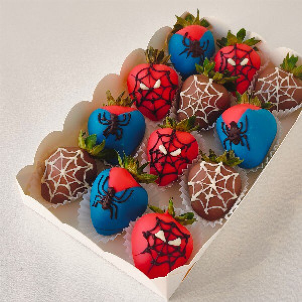 Chocolate-Covered Strawberries "Superhero" with Belgian Chocolate