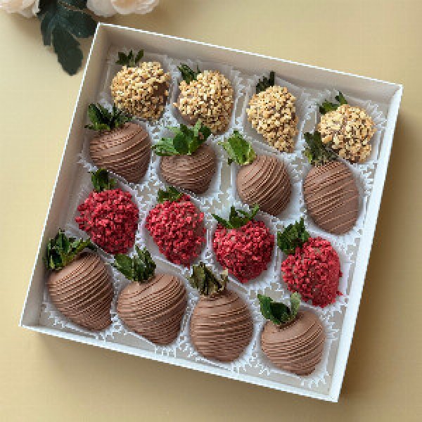 "Nut Assortment" Chocolate Strawberries