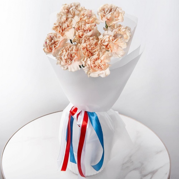 Carnation white, cream - 17, Wrapping Paper