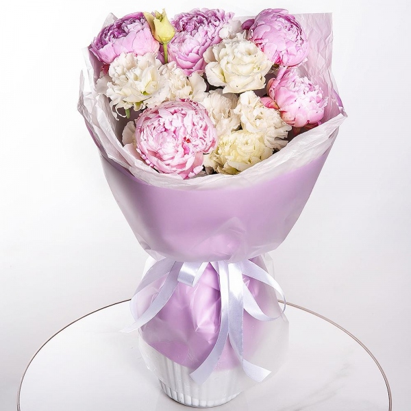 Peony pink - 5, lisianthus - 8, Wrapping Paper