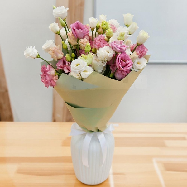 lisianthus - 5, Pink Lisianthus (Eustoma) - 4, Wrapping Paper