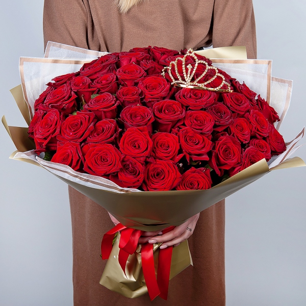 Red rose 50 cm - 81, Decorative crown, Wrapping Paper
