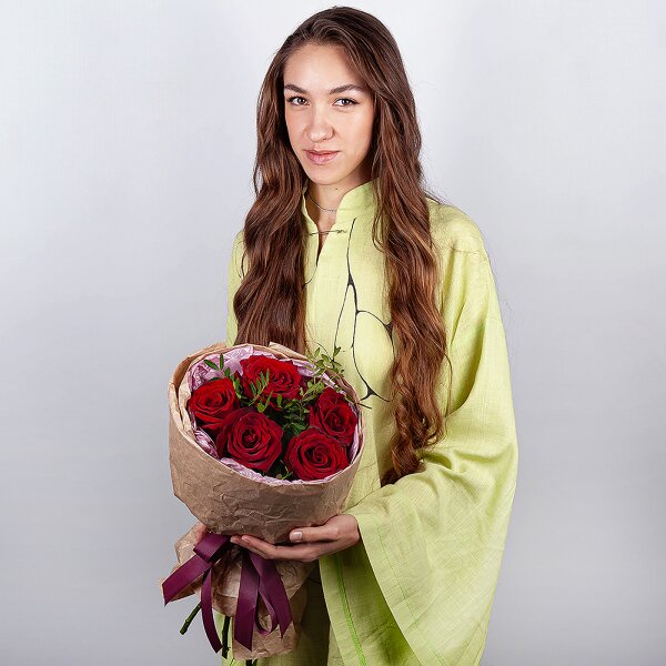 Red rose 50 cm - 9, Pistachio, Wrapping Paper